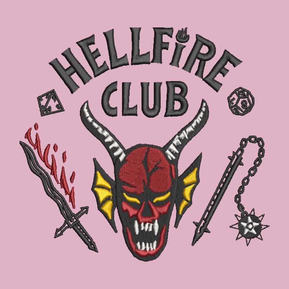 Stranger Things TODDLER Embroidered Crewneck Sweatshirt Hellfire Club